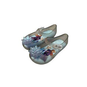 Mini Melissa Frozen Themed Glitter Sandals